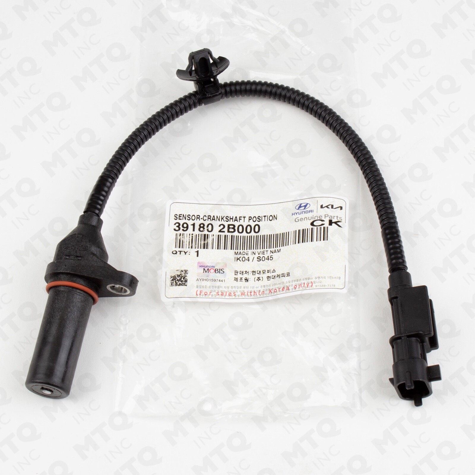 Genuine OEM Crankshaft Position Sensor 39180-2B000 for Hyundai Kia