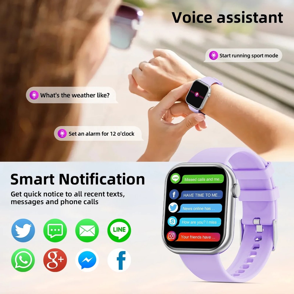 Women's Smart Watch Bluetooth SmartWatch For Apple iPhone iOS and Android