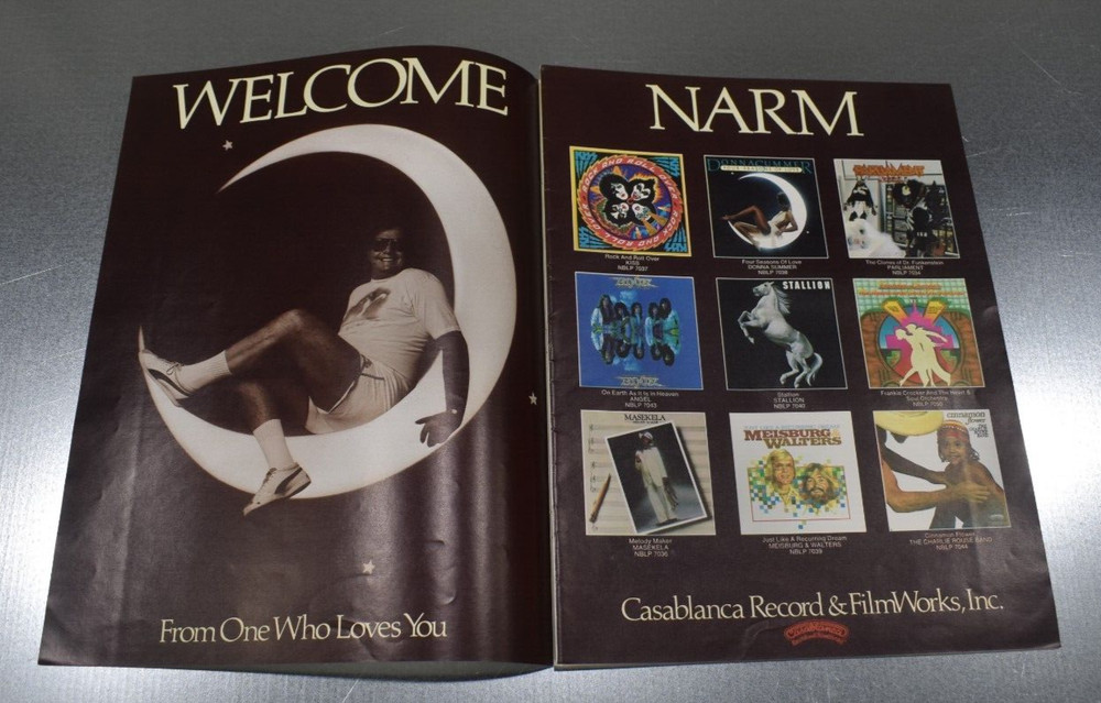 KISS Rock And Roll Over  original double page album ad 1977 music trade magazine