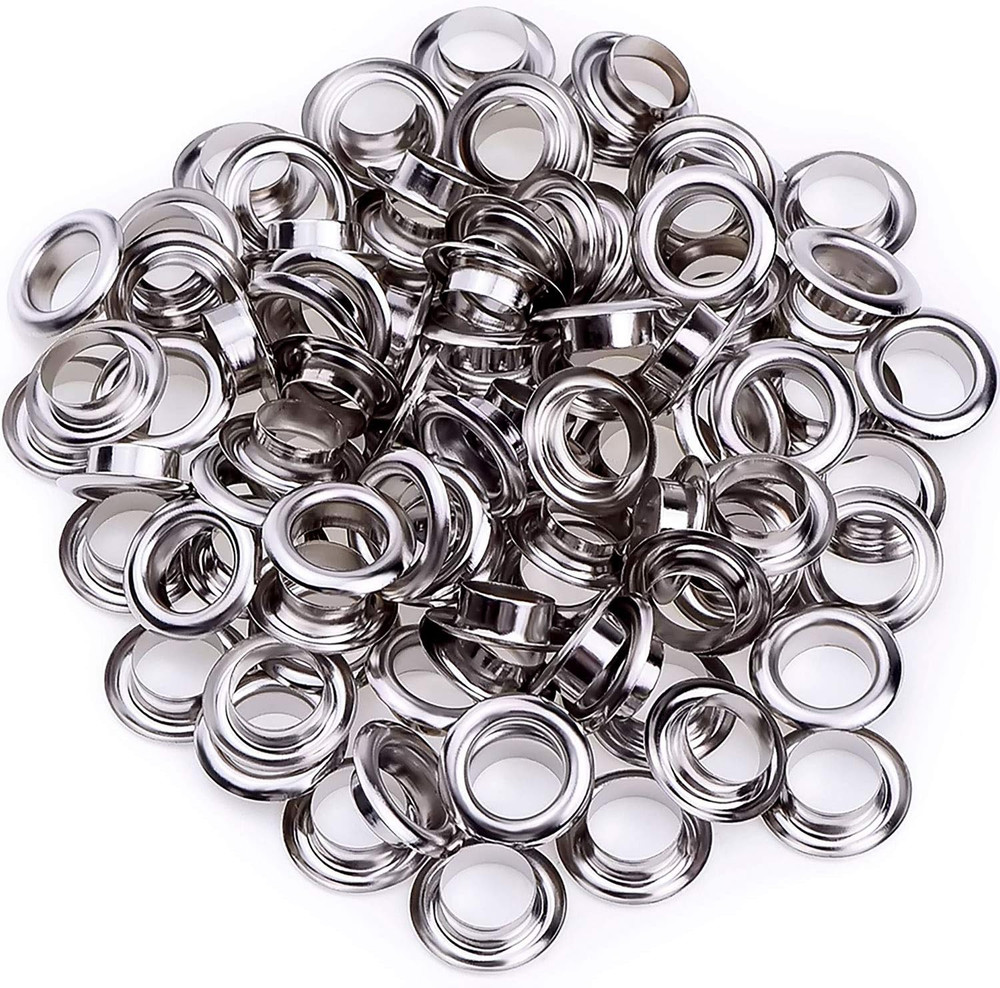 100 Sets Grommet Eyelets Tool Kit, Grommet Setting Tool and Eyelets with Setting