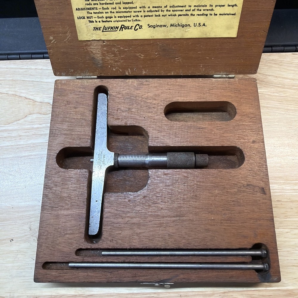 LUFKIN TOOL DEPTH MICROMETER NO 515