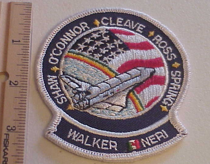 NASA SPACE SHUTTLE  SHAW  O'CONNOR CLEAVE , ROSS, WALKER  PATCH NEW
