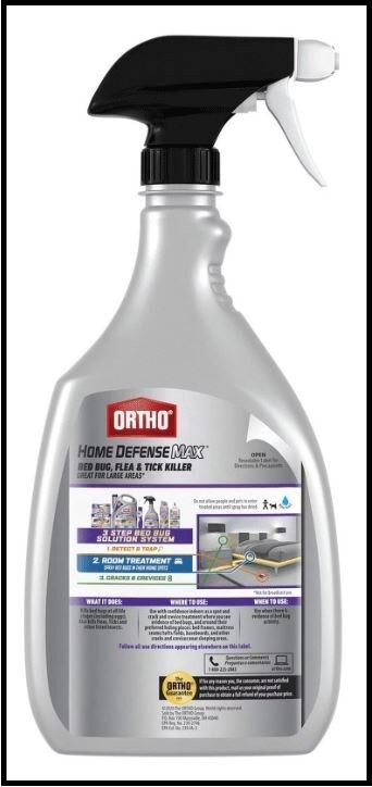 Home Defense Max Bed Bug, Flea & Tick Killer, 24 oz, Kills Bed Bugs
