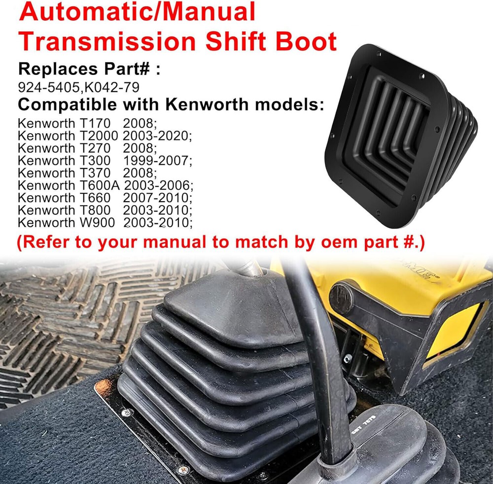 Replace For Select Kenworth 924-5405 Automatic/Manual Transmission Shift Boot