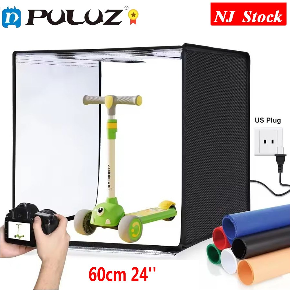 US PULUZ Portable 60cm 24'' Light Box Photography Large Studio Light Box Tents