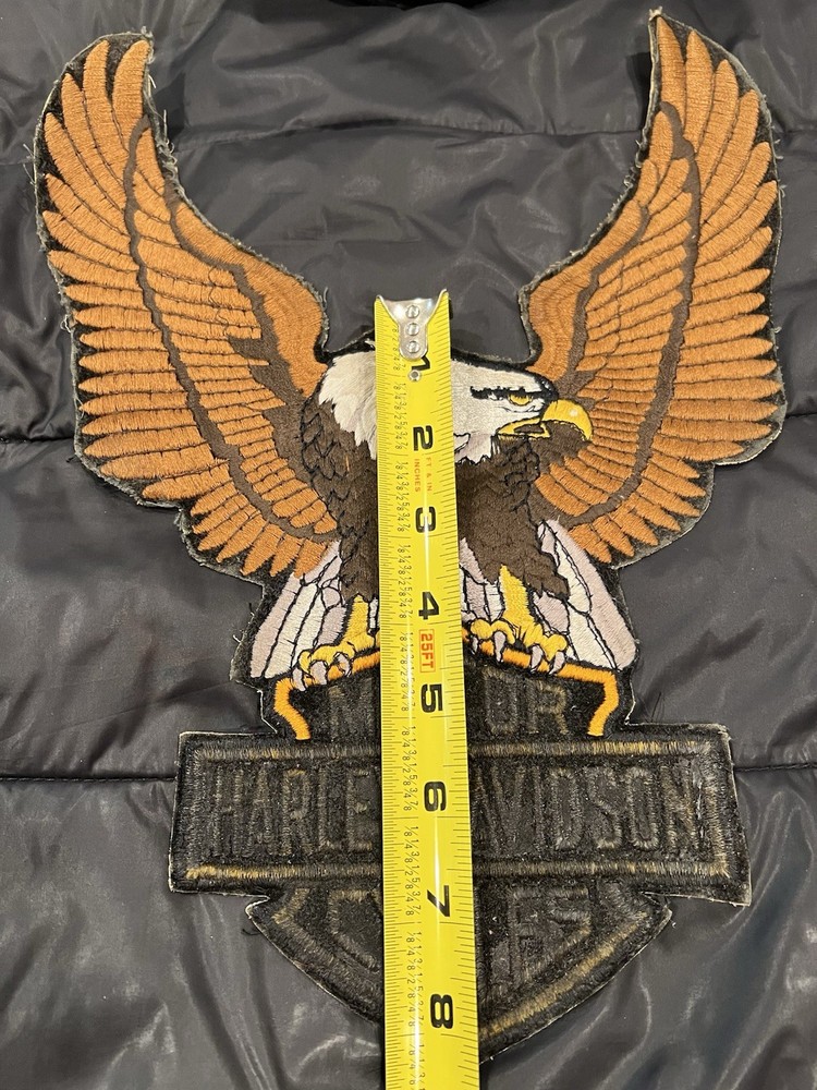 Harley-Davidson Embroidered Eagle Patch – Large Iron On Back Jacket Motorcycle