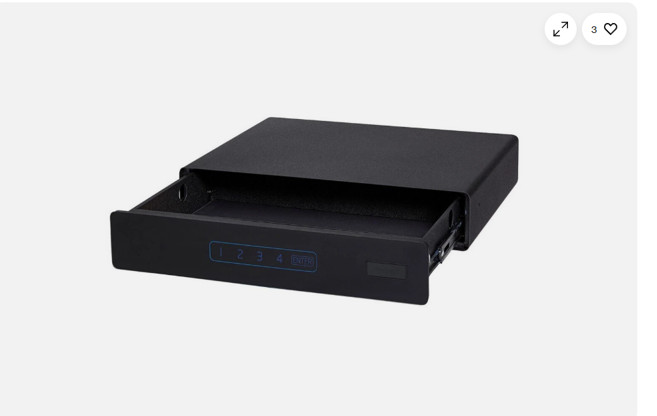 Snapsafe Specialty Under Bed Medium Access CodeKey Entry Black Safe - 75402