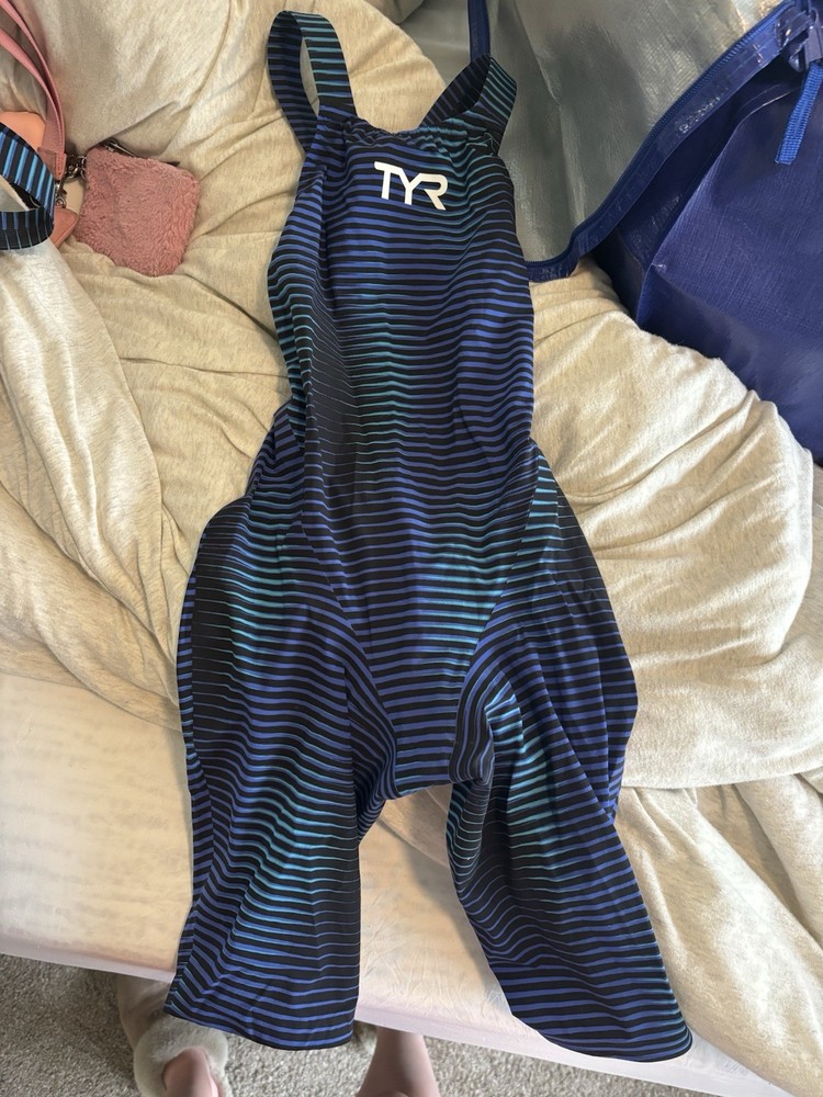 Open Back TYR (worn Once) Tech Suit Size 27