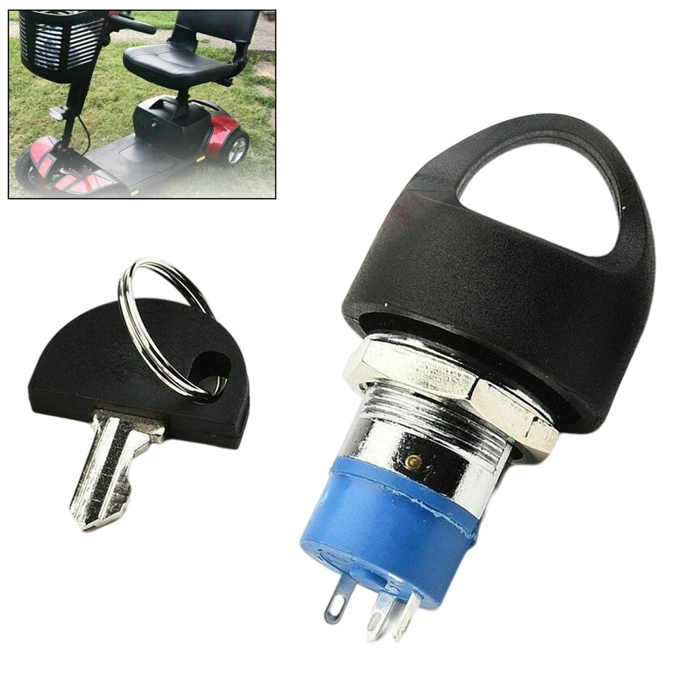 Mobility Scooter Spare Start On/Off Ignition Switch 2 Keys Replacement For PRIDE