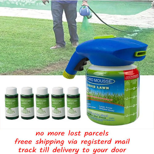 Lawn Hydro-Mousse Grass Spray Device Gardening Seed Liquid Sprinkler Household