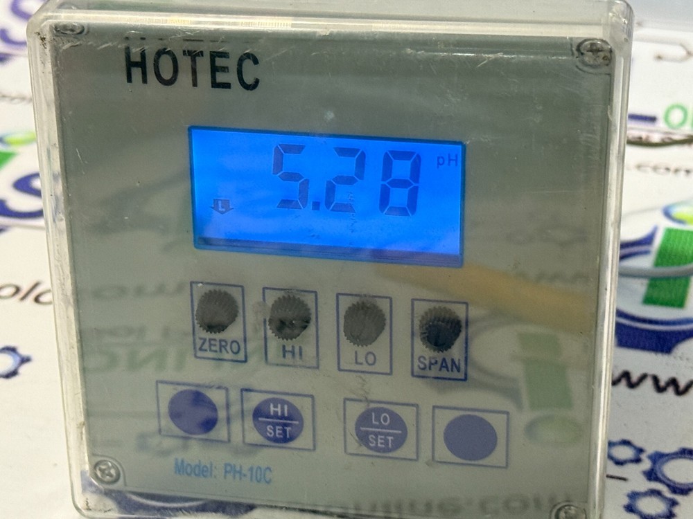 Hotec PH-10C pH Transmitter and Controller 0-14 pH PH10C Industrial pH Analyzer