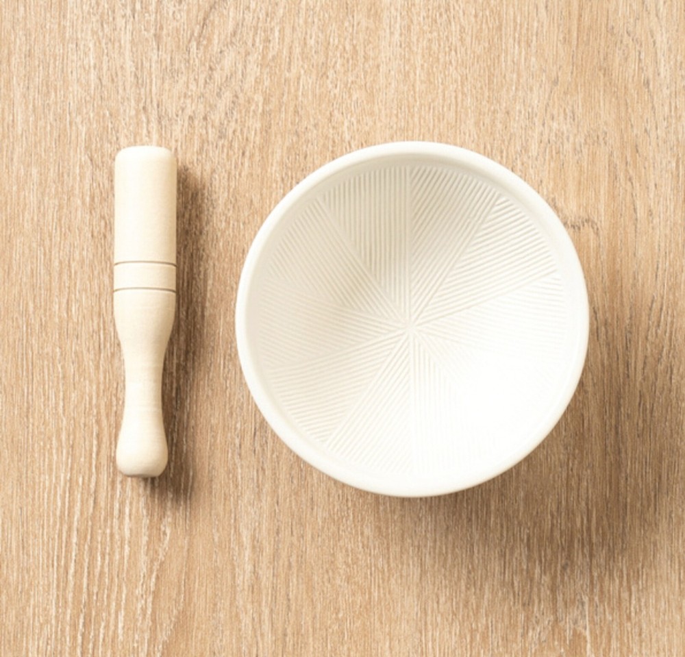 Korean Style Ceramic Mini Sesame Nuts Grinder Set Kitchen Tool