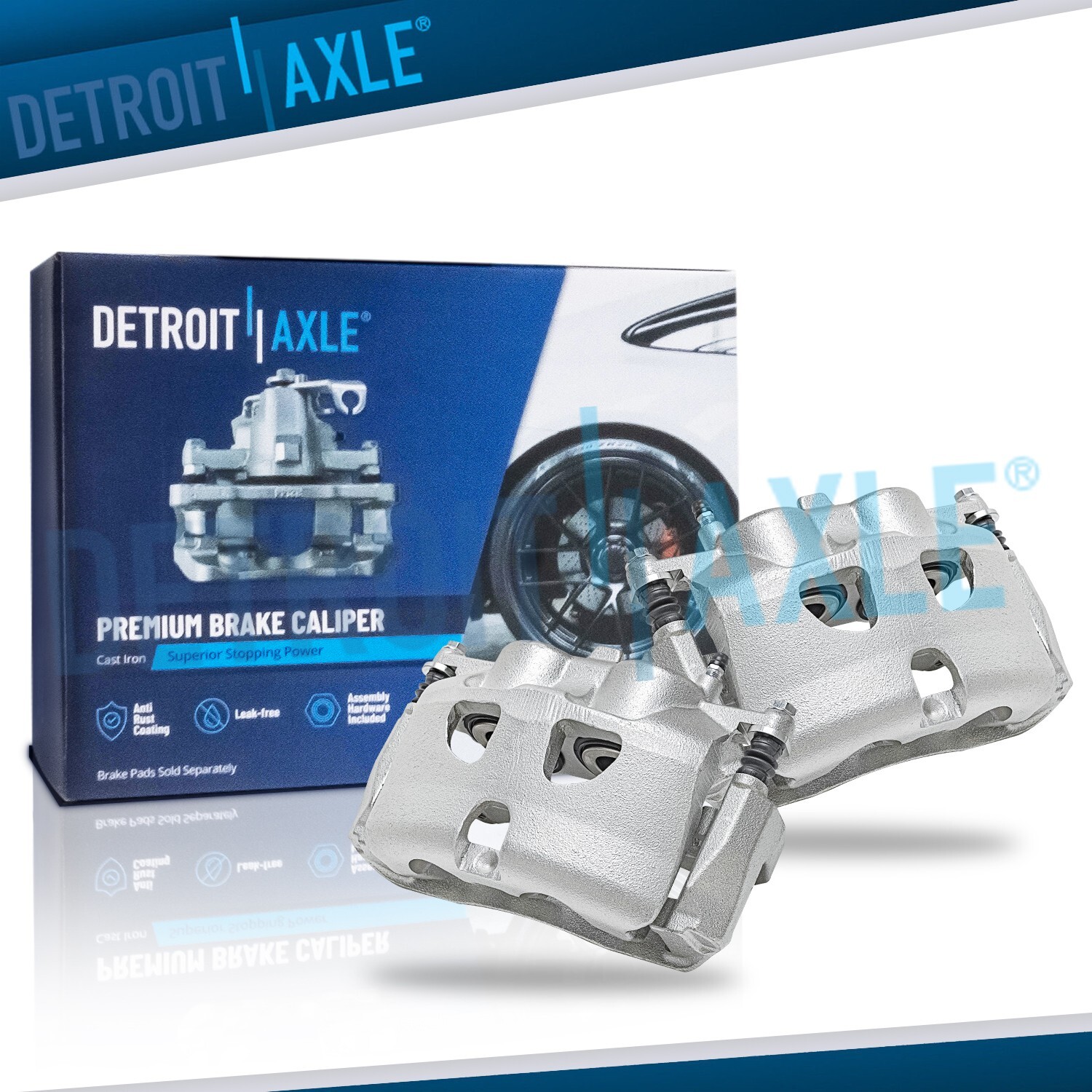 Front Disc Brake Calipers w/ Bracket for Ford F-150 Expedition Lincoln Navigator