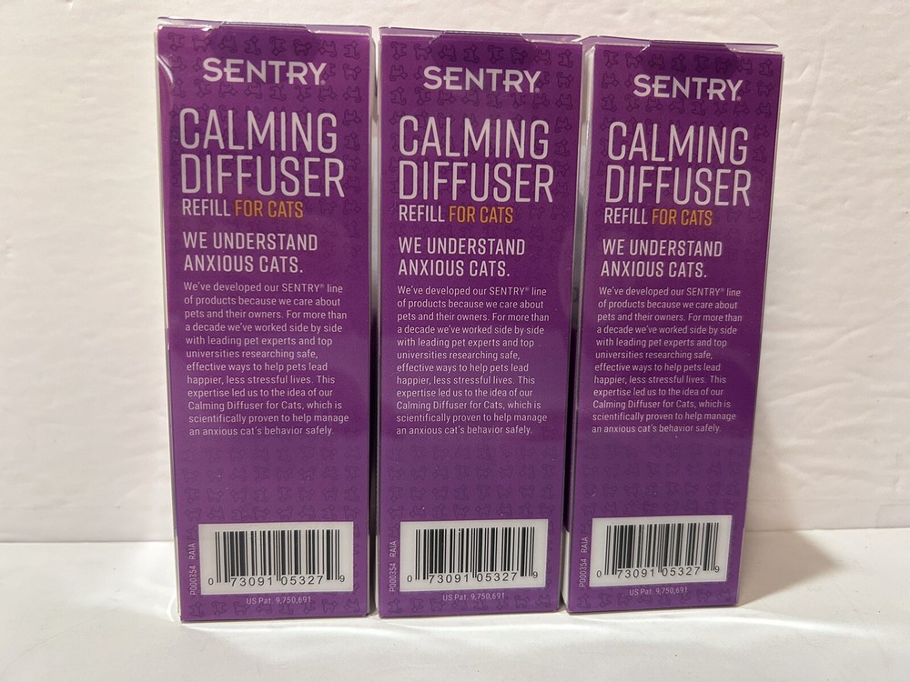 Sentry Calming Diffuser Refill For Cats 1.5 FL OZ Bottle X3