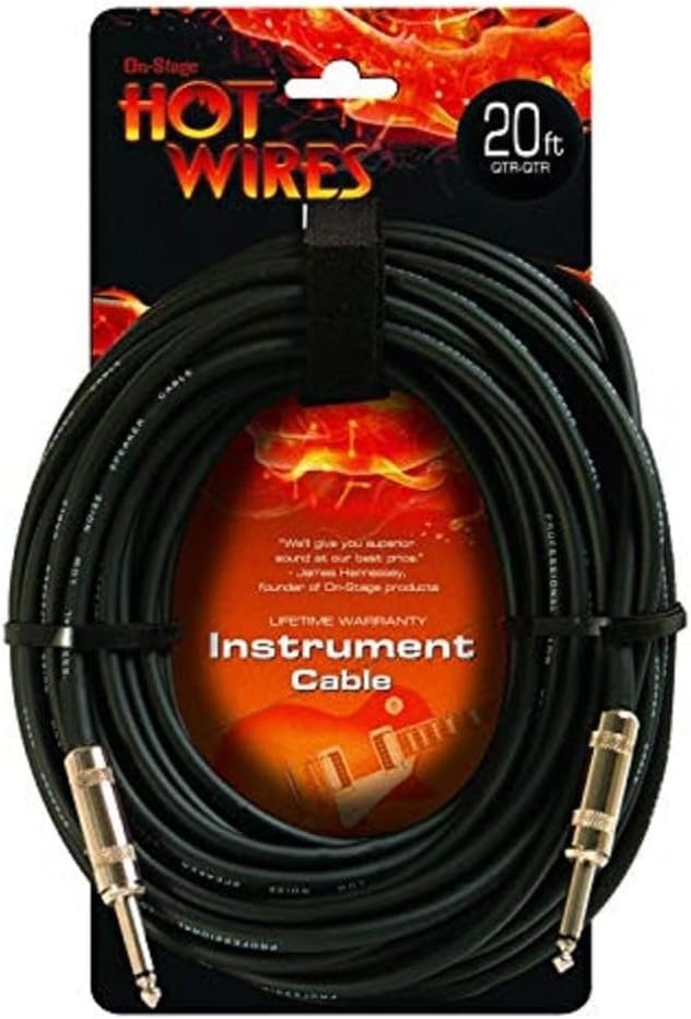 NUX B-5RC Bundle with 1 20ft Instrument Cable and 2 Patch Cables