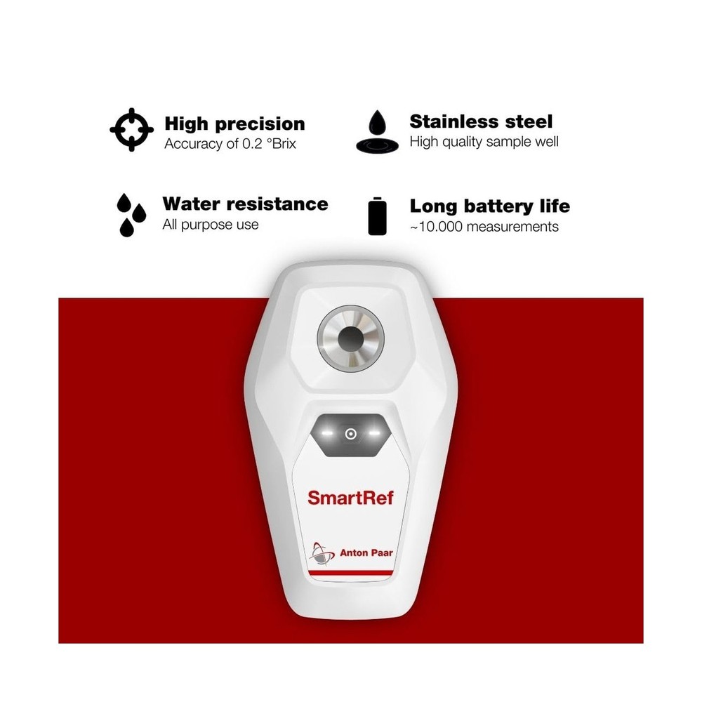 SmartRef by Anton Paar - Digital Refractometer - Beer Wort Extract, Fruit Sug...