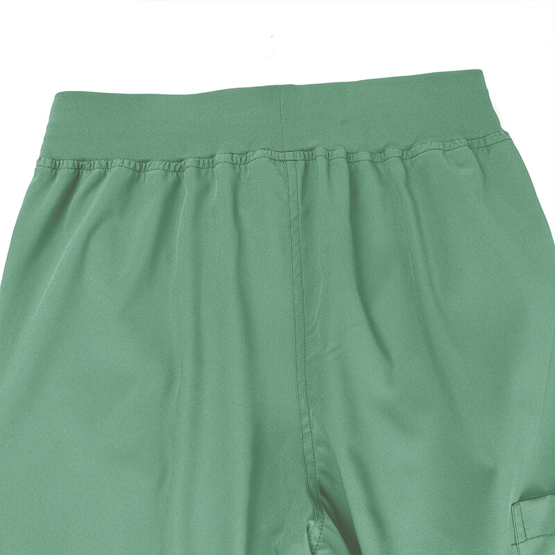 Stretch Medical Nurse Scrub Uniform Women Scrub Set V-Neck Top Jogger Pants