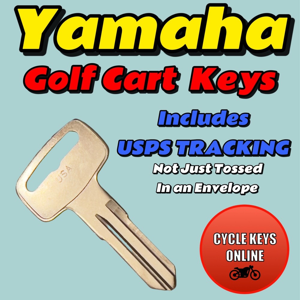Yamaha Golf Cart Keys Spare Replacement Cut to Code key Codes 5000-5149