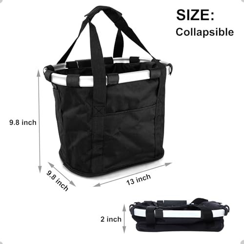 Knee Scooter Basket Accessory with Quick Release Handle - Removable Cloth Fits M
