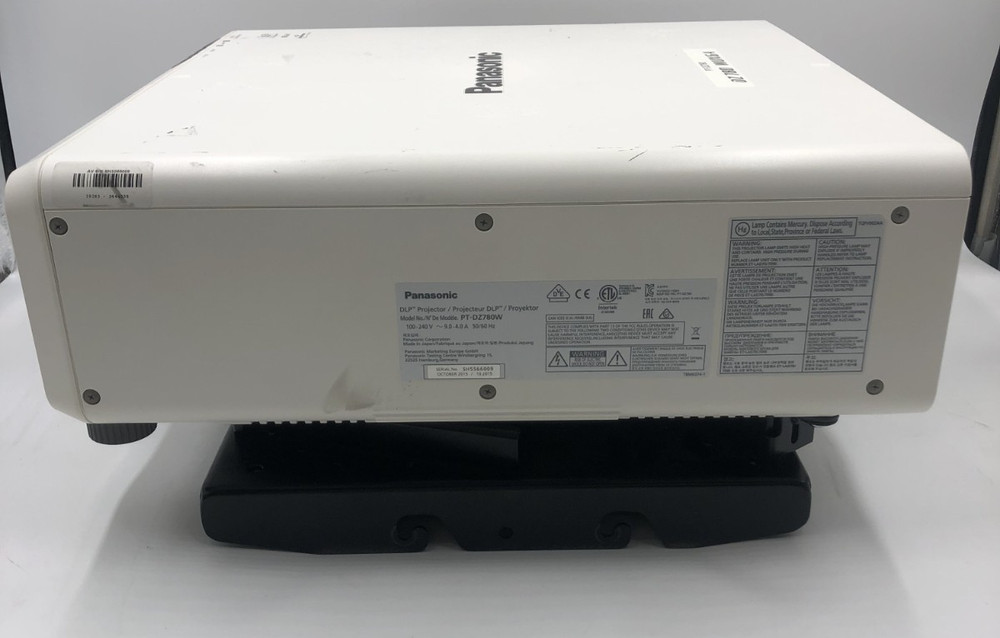 PANASONIC PT-DZ780W DLP PROJECTOR