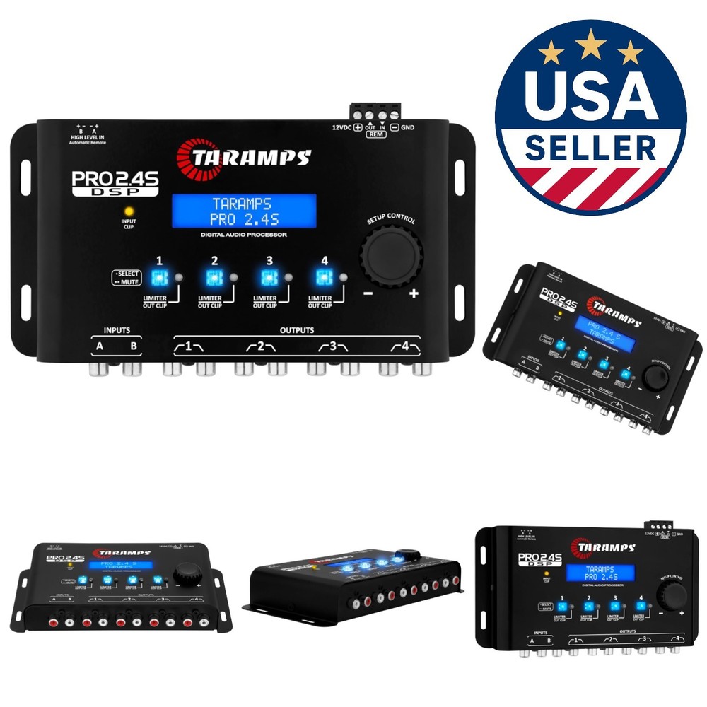 Versatile Pro 2.4S DSP Equalizer - Dual Input Audio Processor with 12 EQ Presets