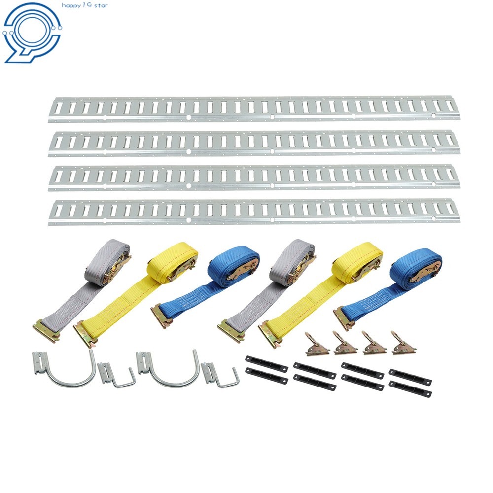 E Track Tie Down Rail Kit  5' E Track Rails End Caps ETrack Straps