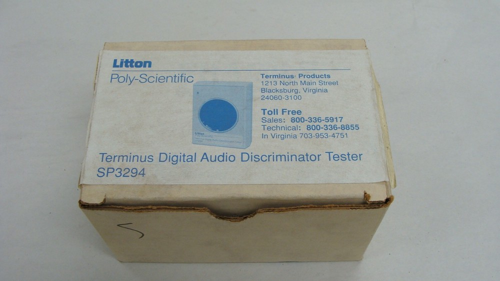 Litton Terminus Digital Audio Tester SP3294
