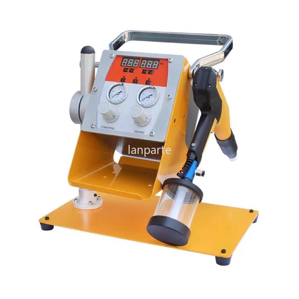 Electrostatic Powder Coating Machine Powder Sprayer Paint System w/Spray Gun+Cup