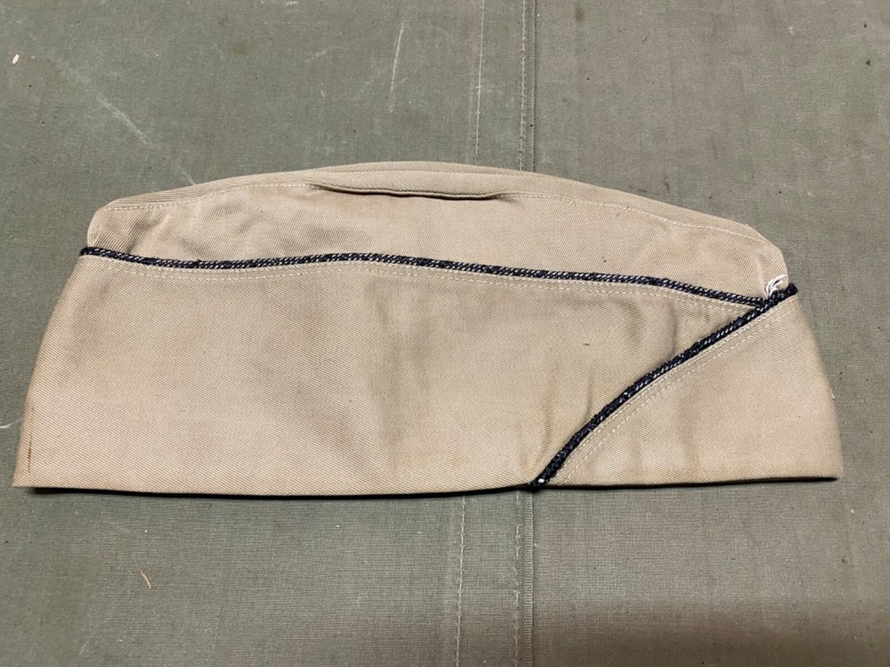 ORIGINAL WWII US ARMY AIR FORCE CORP KHAKI OVERSEAS CAP-LARGE