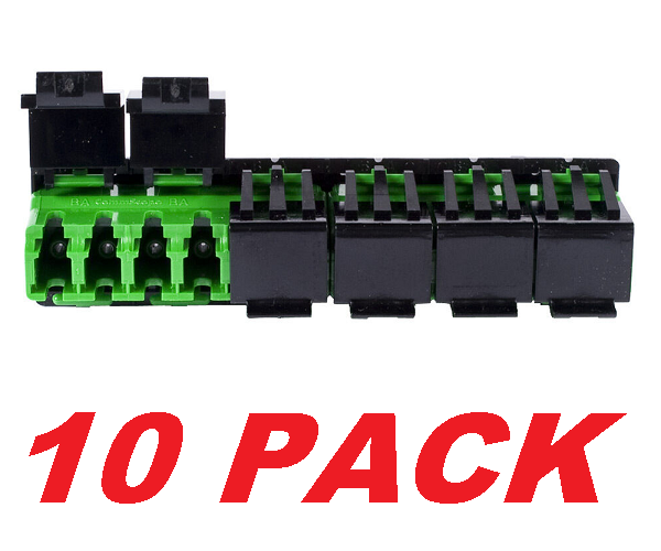 Commscope Ganged Adapter 760066639 | AFA-LC12-GR-SHUTTERED (10 PACK)