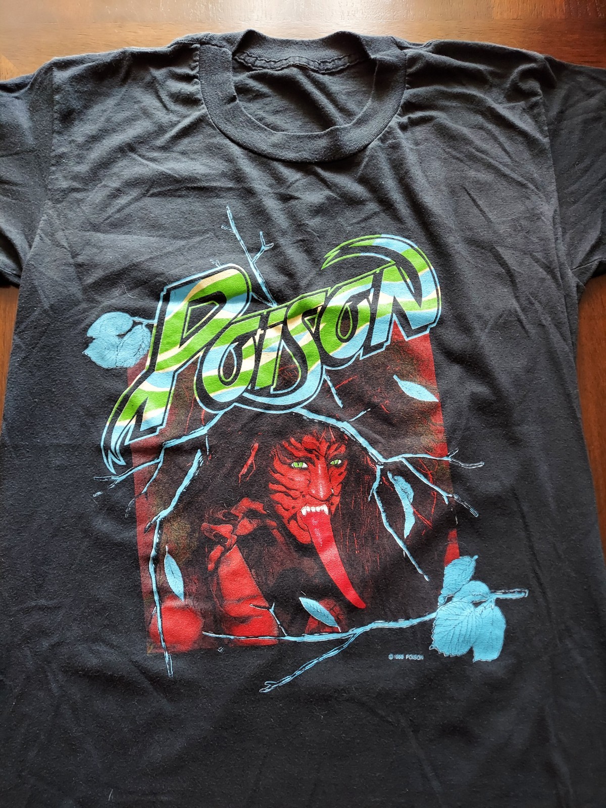 Vintage 1988 Open Up and Say Ahh Poison Concert Band T-shirt Bret Michaels