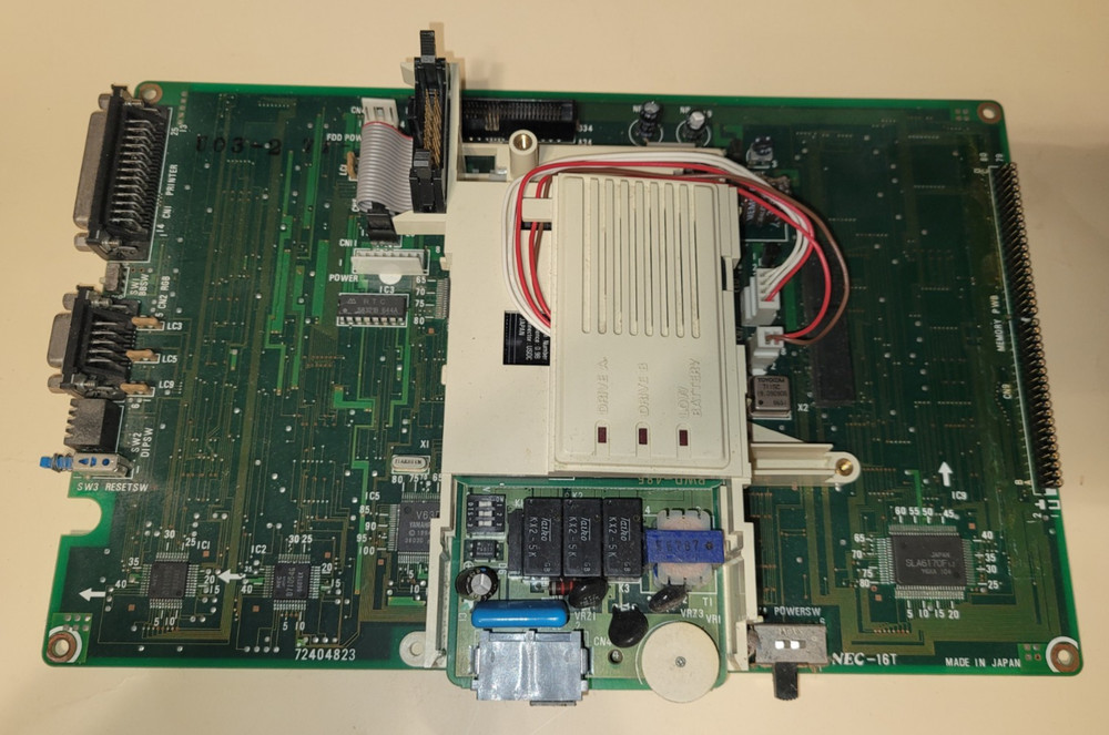 NEC MultiSpeed PC-16-02 Laptop Computer Motherboard 72404823 Untested