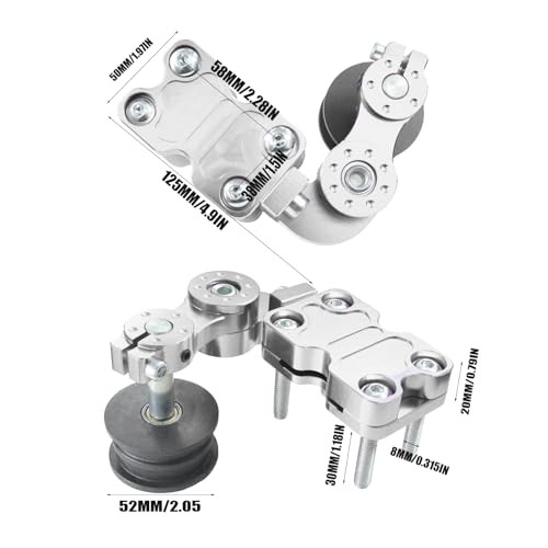 Motorcycle Modified Chain Adjuster Tensioner Wheel Chain Automatic Silver