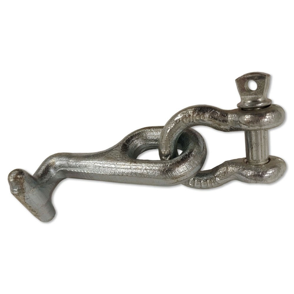 Champ T Hook w/ Chain Shackle Used for Tie Downs 7204 - Auto Frame Machine Tool