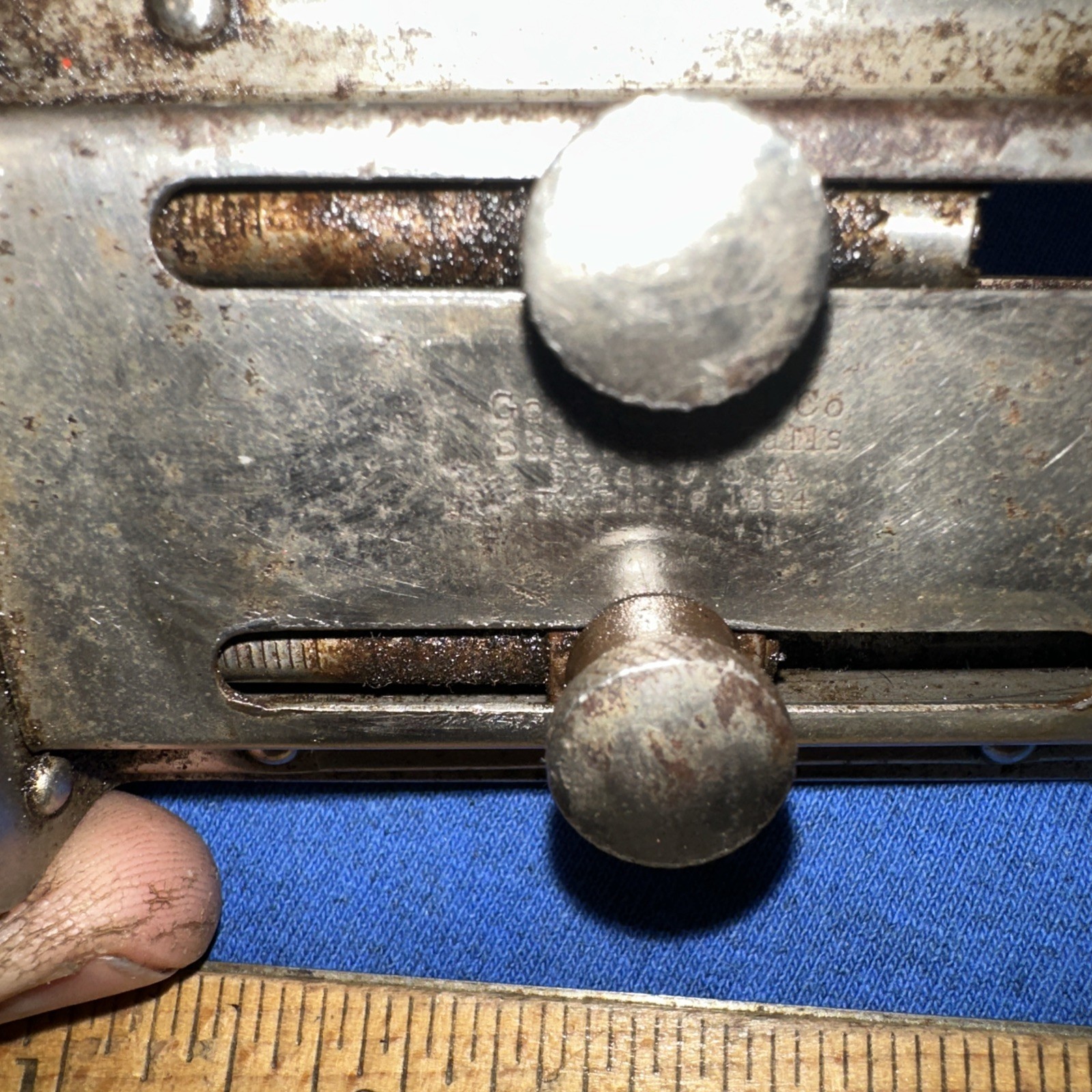 Goodell tool company butt gauge antique vintage Shellburne Falls Mass.