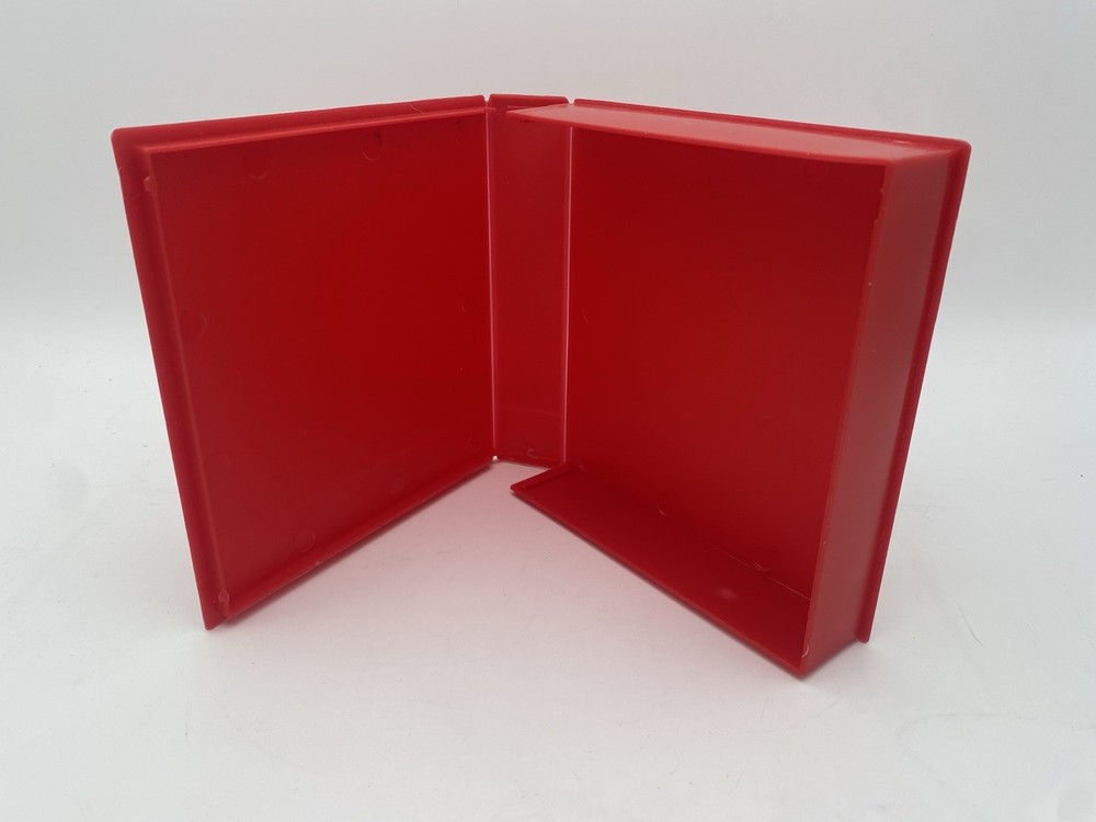 Vintage Gray 5.25 Floppy Disk Storage Case Box PC Computer Disk Holder