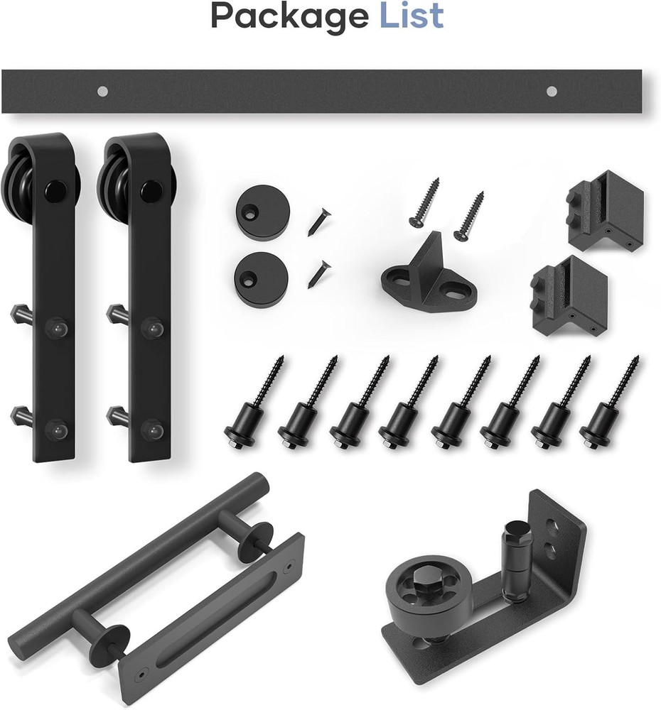 Rustic 10 Ft Barn Door Hardware Kit