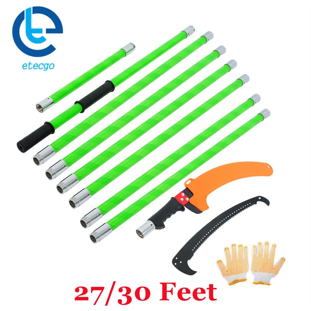27/30 Feet Manual Branches Trimmer For Garden Tools Tree Pole Pruner Durable