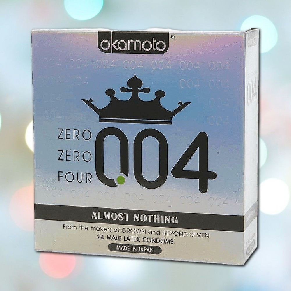 Okamoto 004 Zero Zero Four Ultra Thin Condoms | 24-Pack