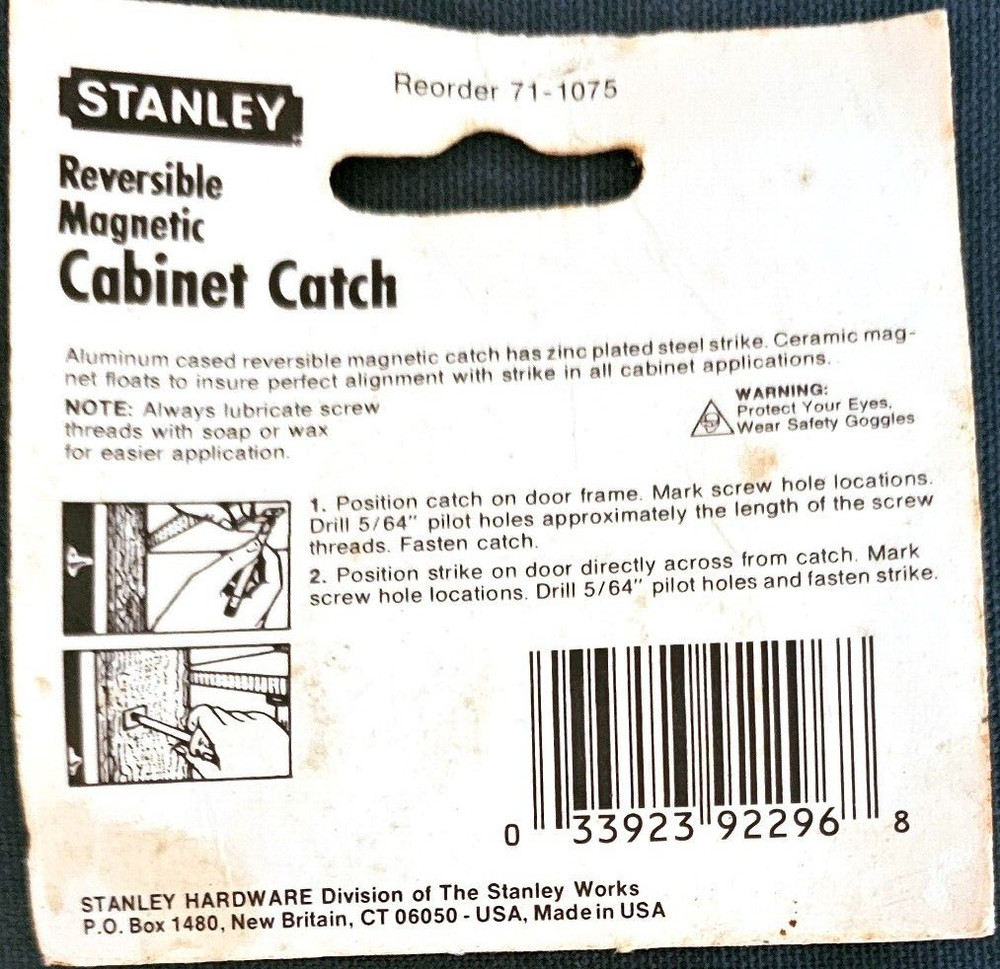 Stanley Magnetic Cabinet Catch