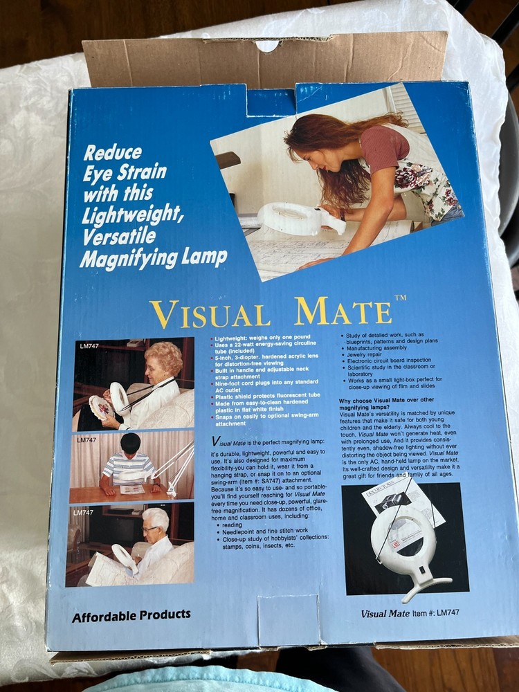Visual Mate Wearable Portable Illuminated Magnifier Lamp Tested