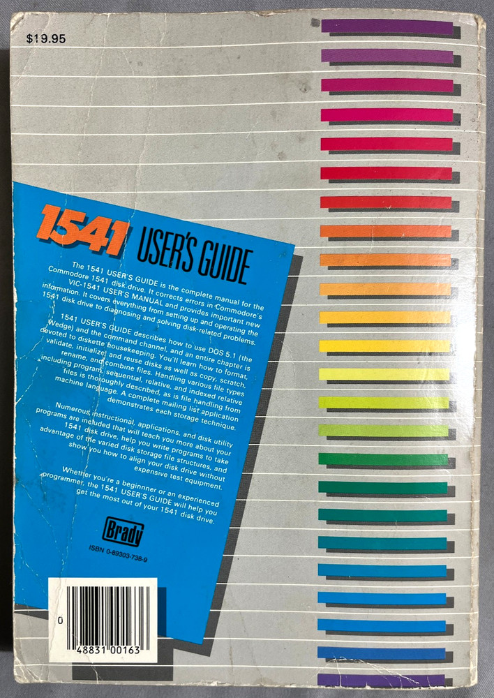 1541 User's Guide by Dr. G. Neufeld Commodore Disk Drive Brady/DATAMOST 1984