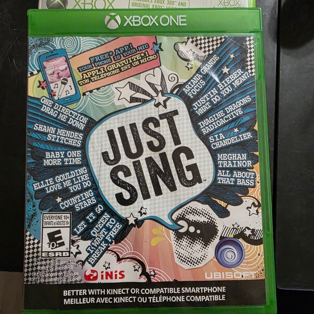 Just Sing Standard Case Xbox One Karaoke Music Ubisoft Replacement