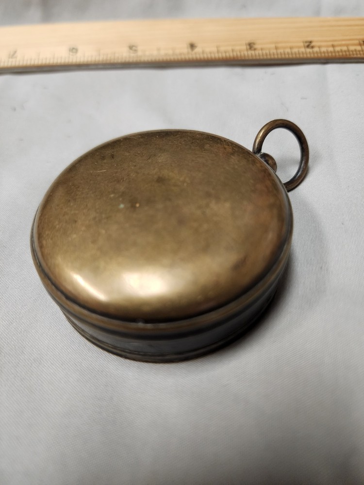 WWII Compass with Sighting Vane and Case