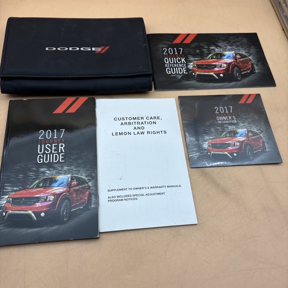 2017 Dodge Journey Owners Manual Quick Reference Guide With Case Included