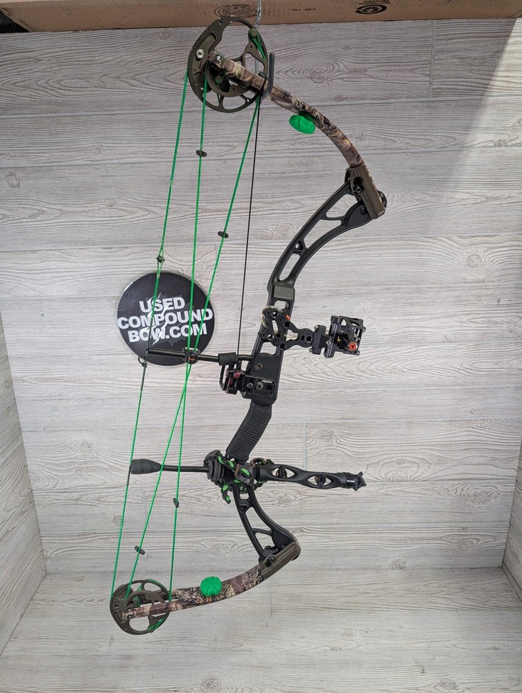 2012 Elite Answer Right Hand Black Riser Camo Limbs Package 50-60#