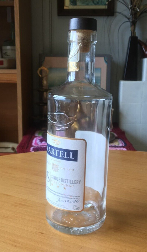 EMPTY MARTELL COGNAC 35CL BOTTLE