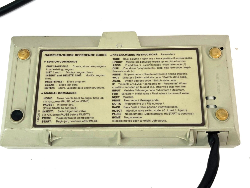 Gilson 231-401 Fraction Collector Injector Keypad - Controller