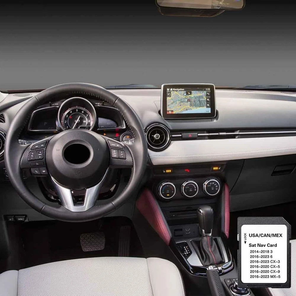 Upgraded Navigation SD Card with Latest Maps Version Compatible with 3 6 CX-3 CX