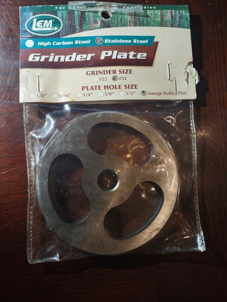 LEM Grinder Plate #32 Sausage Stuffing Plate